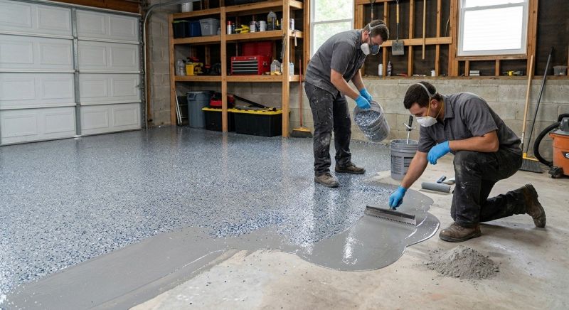Epoxy Garage Flooring Installation in Columbia, SC