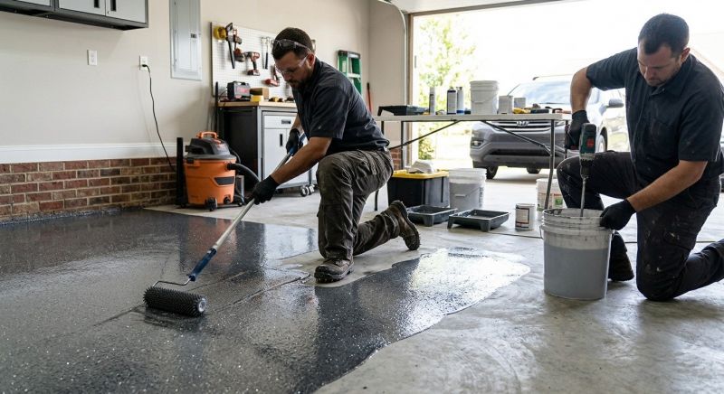 Basement Floor Epoxy Service in Greenville, SC