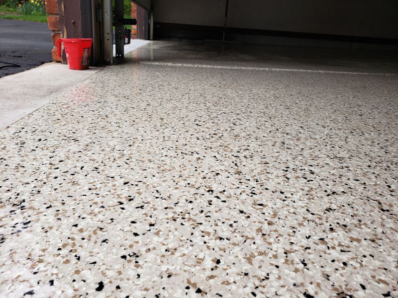 Speckled Garage Floor Painting in Charlotte, NC